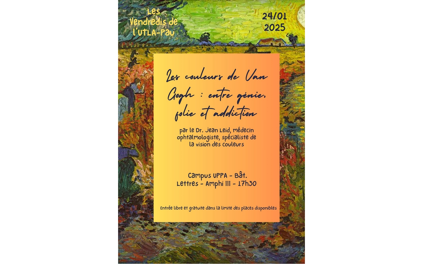 UTLA Conférence "Les couleurs de Van Gogh, ent ...