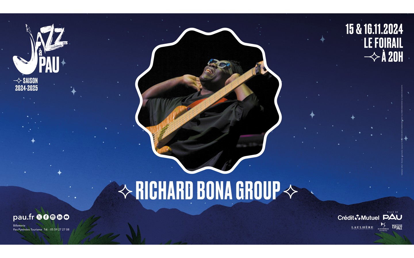 Concert "Jazz à Pau" : Richard Bona Group