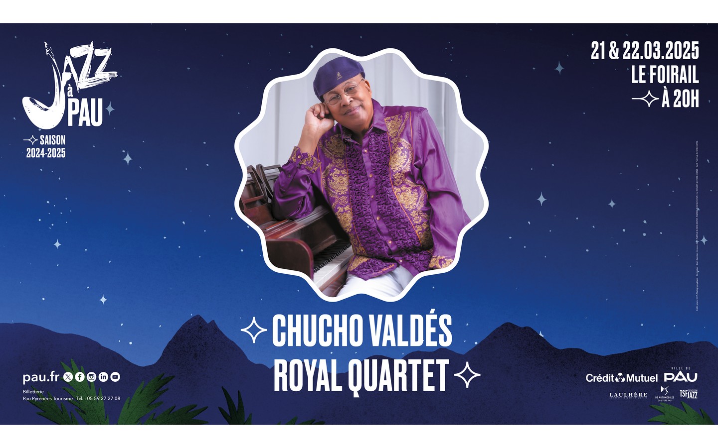 Concert "Jazz à Pau" : Chucho Valdés Royal 4Tet