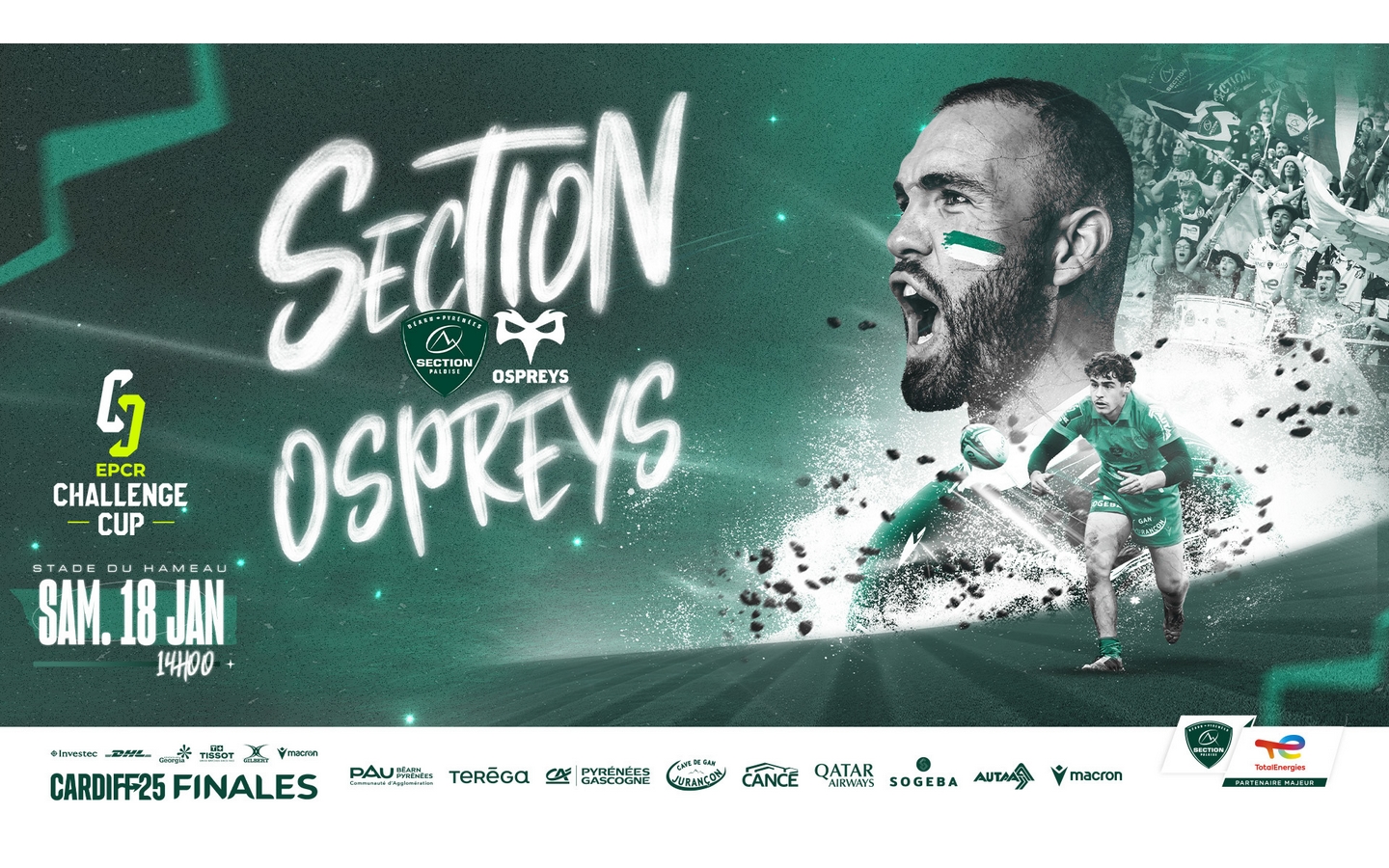 Rugby - EPCR Challenge Cup: Section vs Ospreys