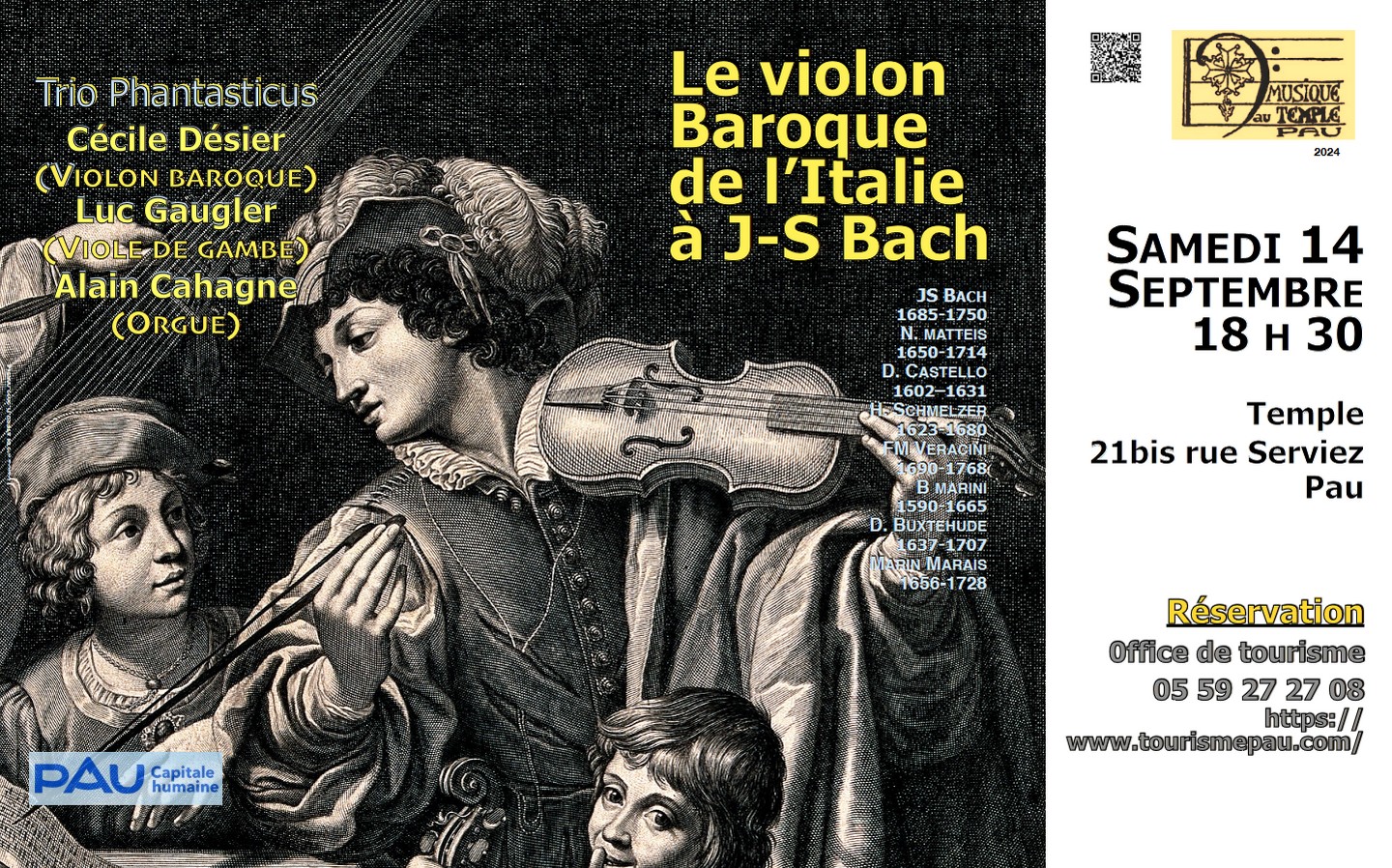 Concert de musique ancienne: “Le violon Baroqu ...