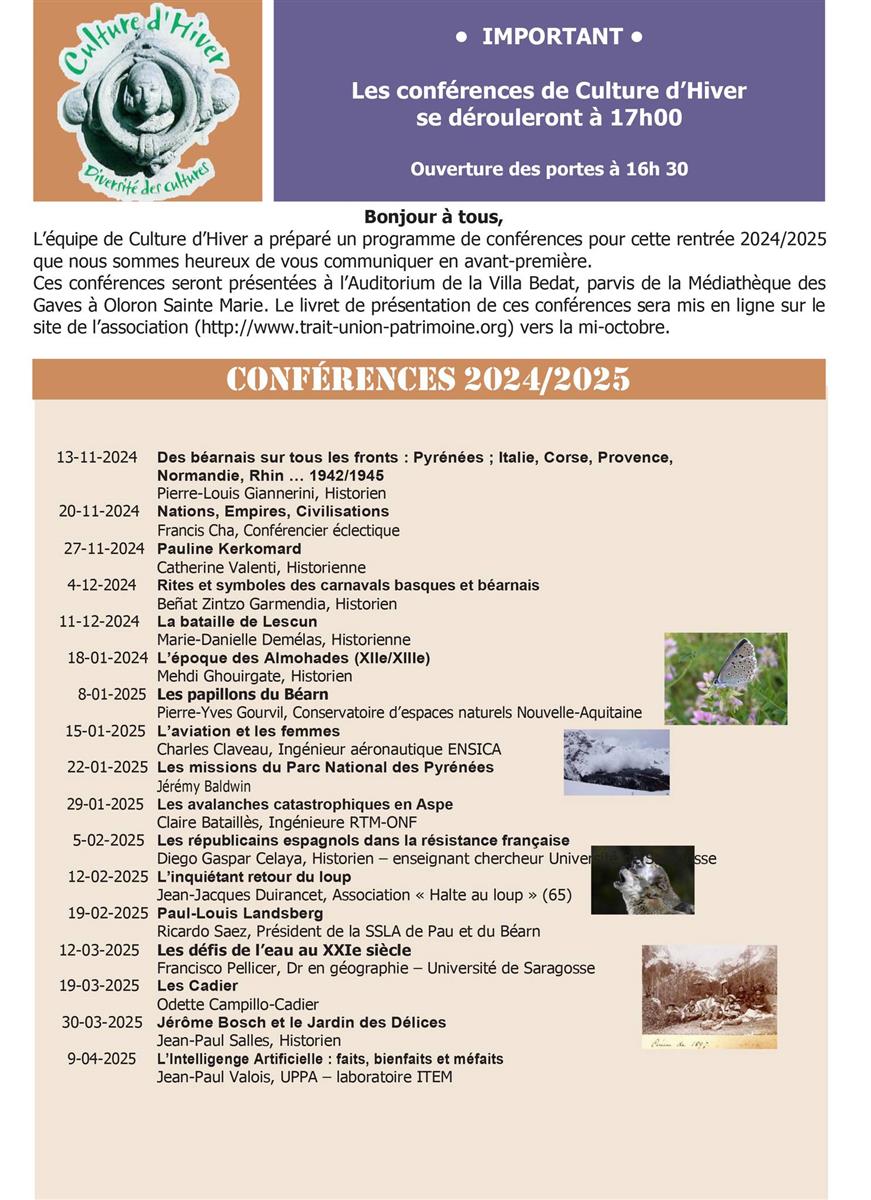 Conférence - Les missions du Parc National des ...