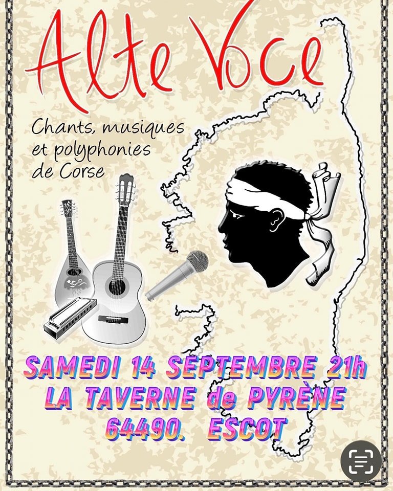 Concert - chants polyphoniques corse : Alte Voce