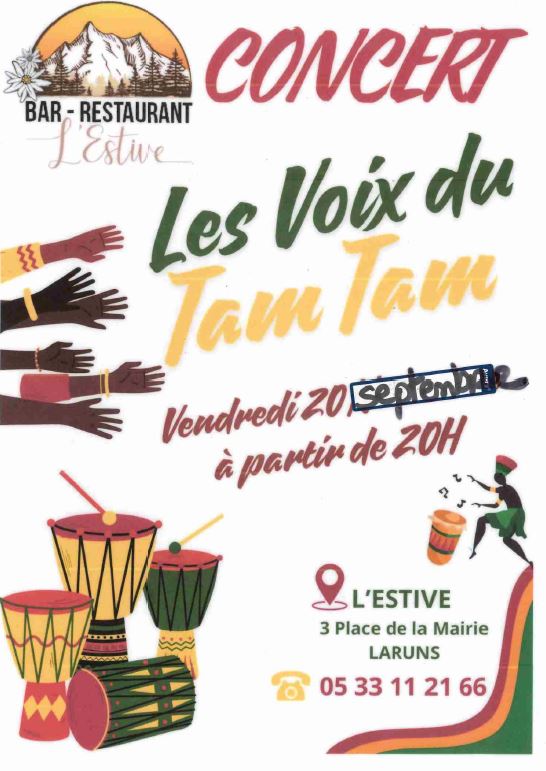 Concert : Les voix du Tam Tam