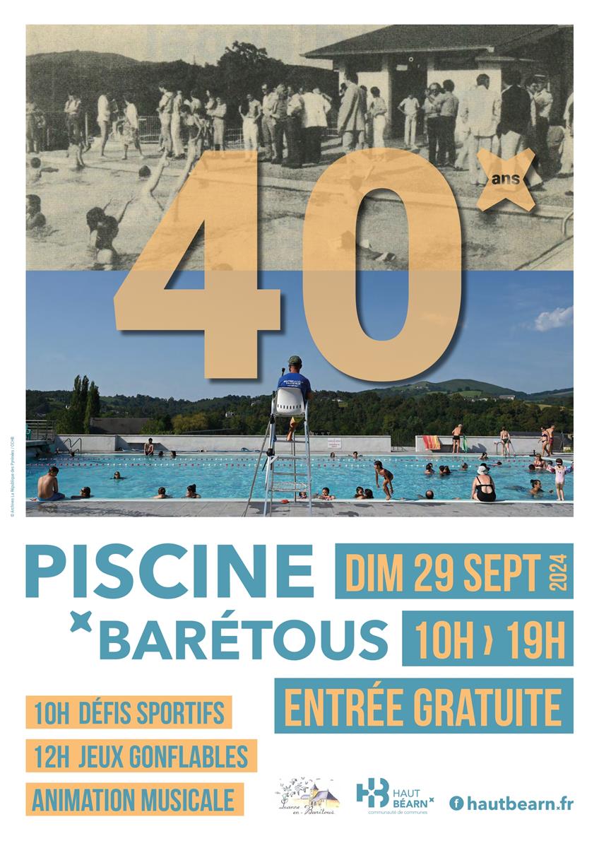 Célébration - 40 ans de la piscine de Barétous