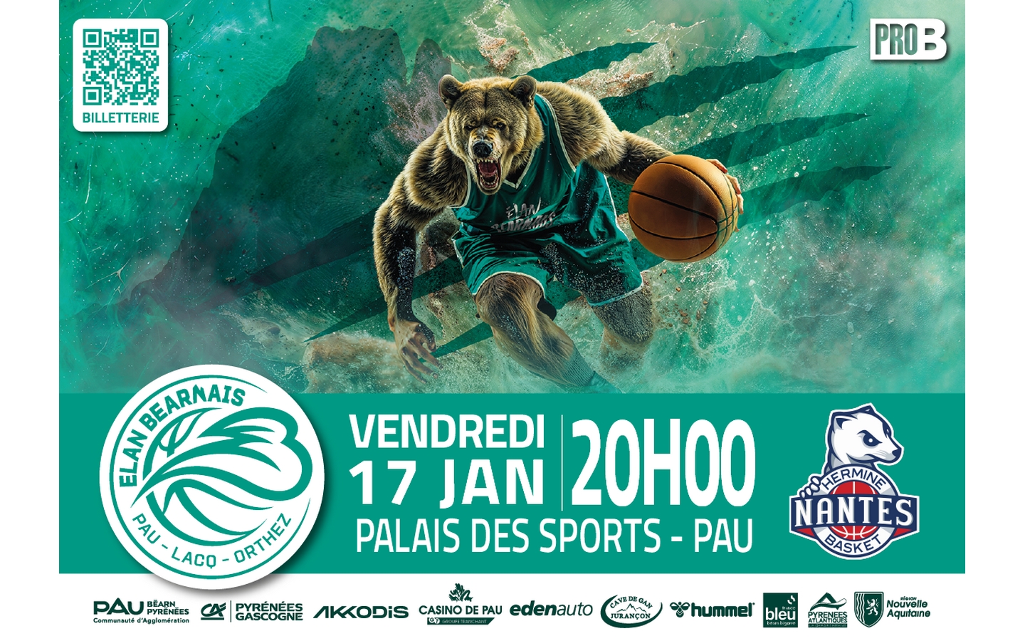 Basket Championnat ProB - Elan Béarnais Pau La ...