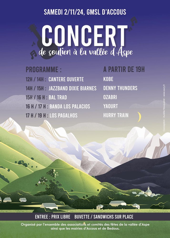 Concerts de soutien à la vallée d'Aspe