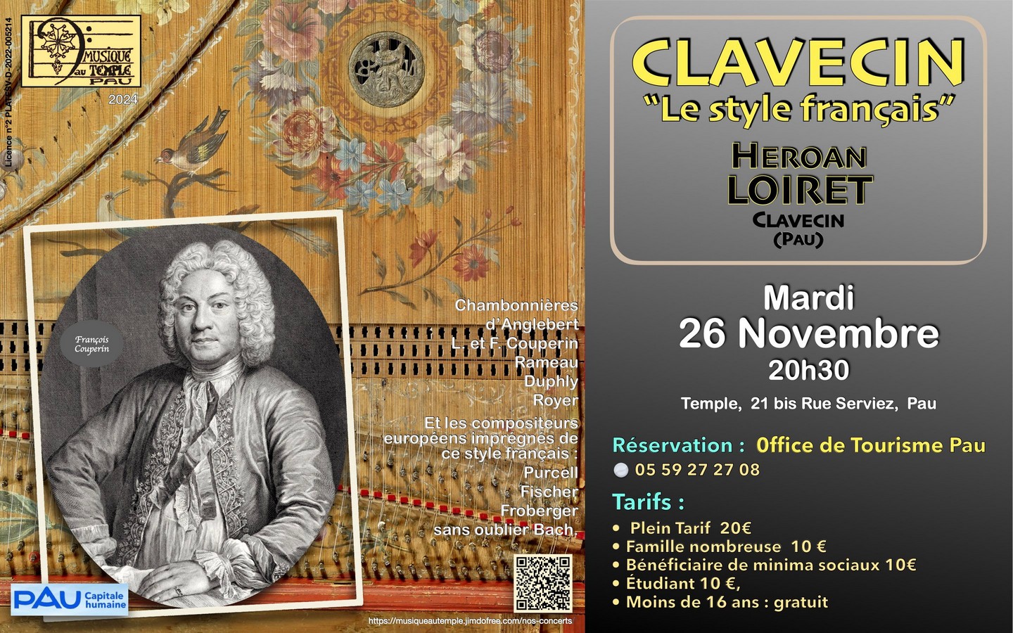 Concert : Clavecin - "Le Style Français" -Hero ...