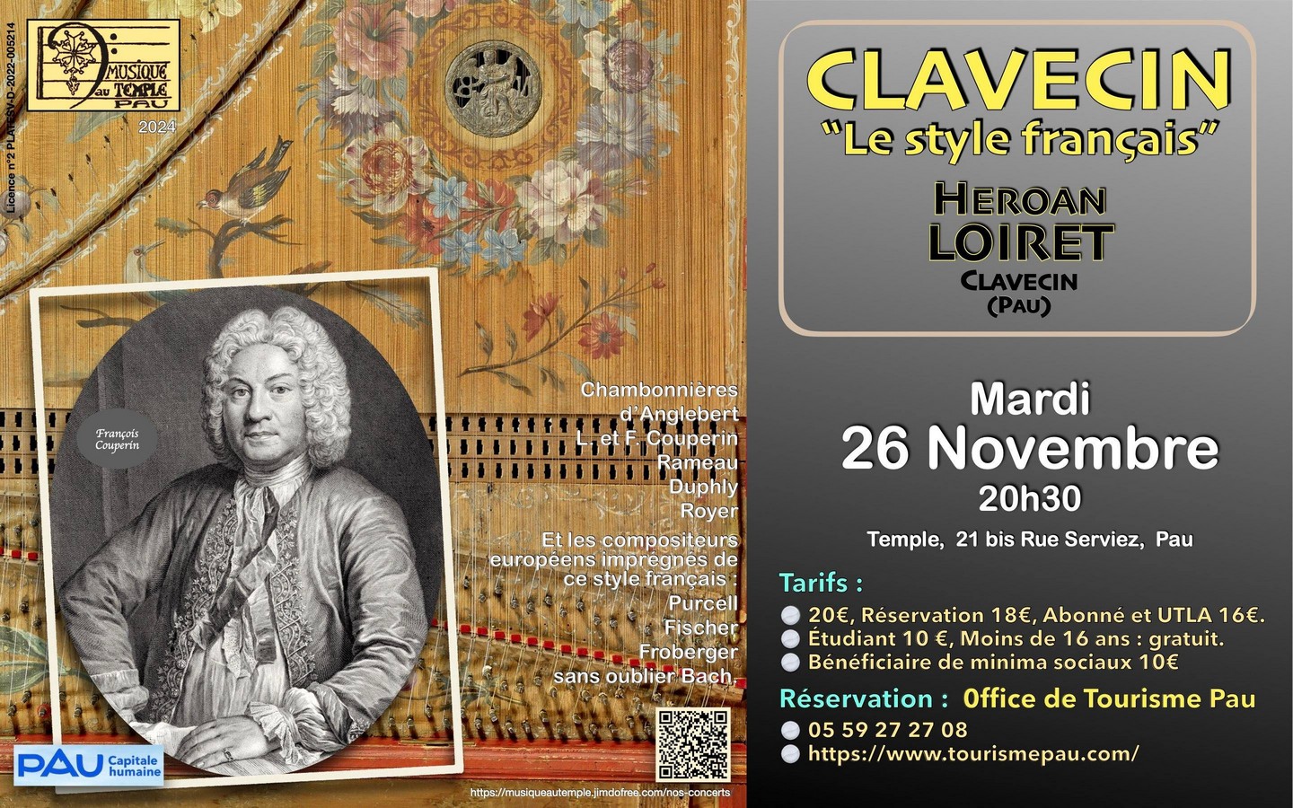 Concert : Clavecin - "Le Style Français" -Hero ...