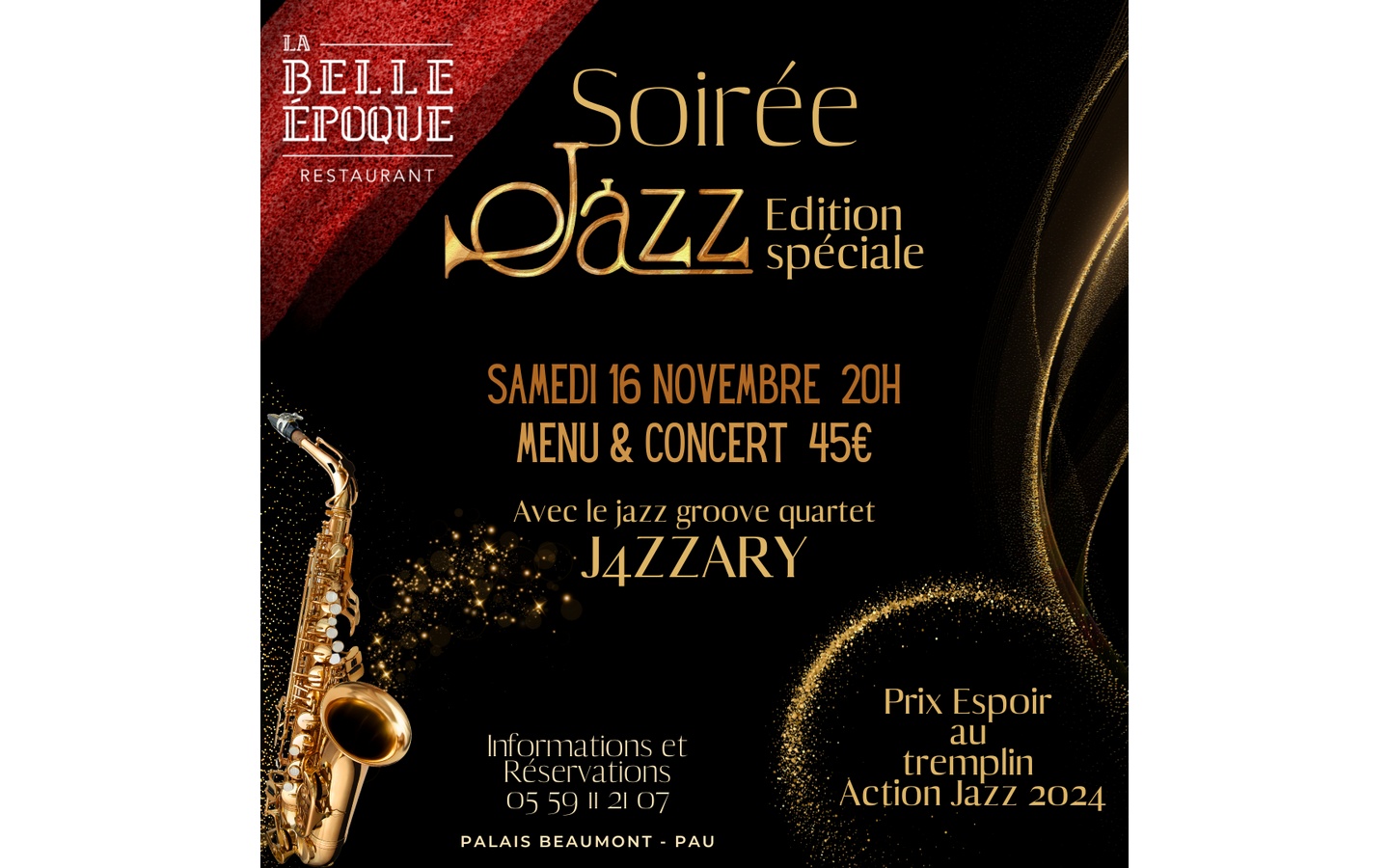 Soirée Jazz Avec J4ZZARY - Edition spéciale !