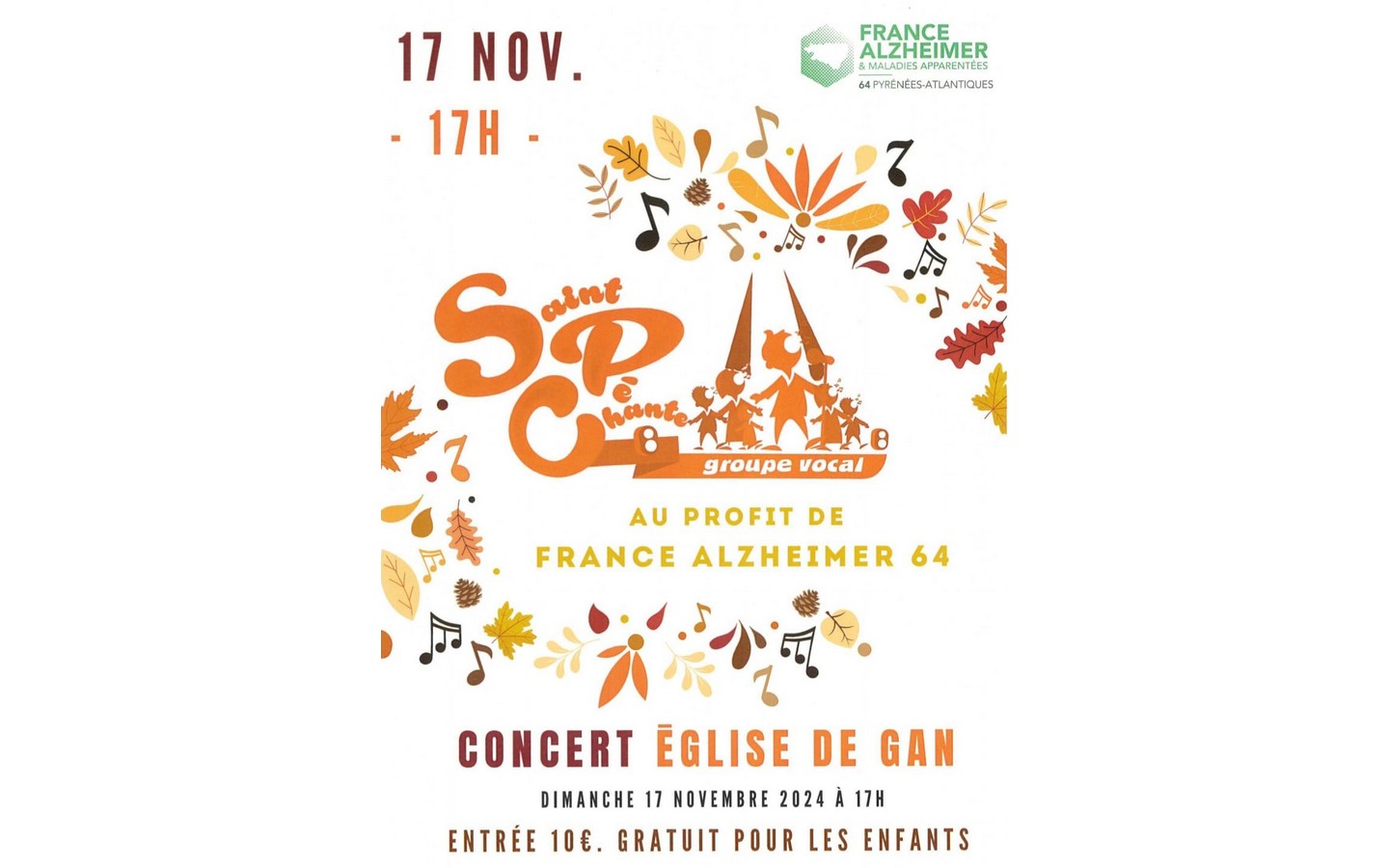 Concert au profit de France Alzheimer 64