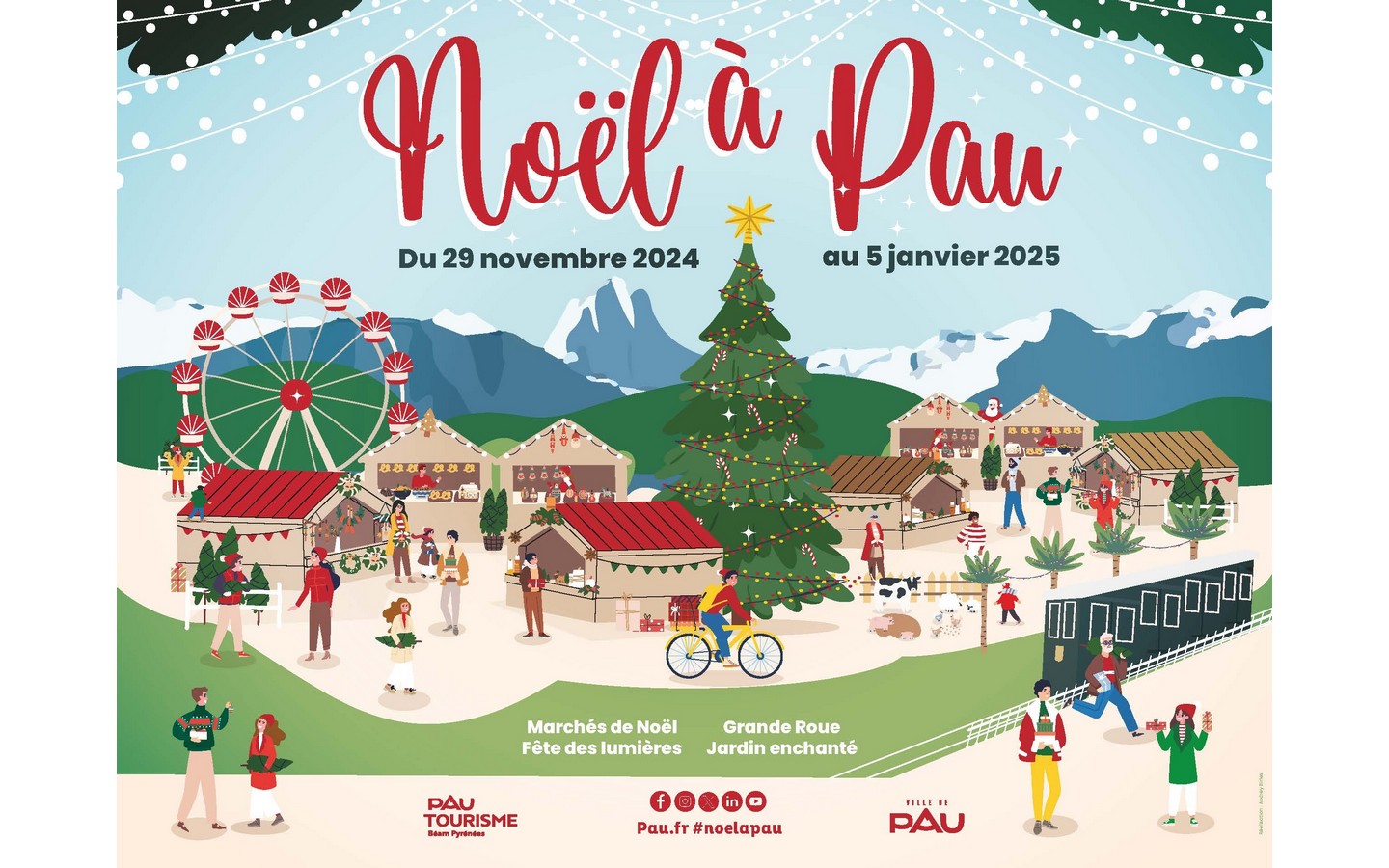 Noël à Pau: Village de Noël - Place Royale