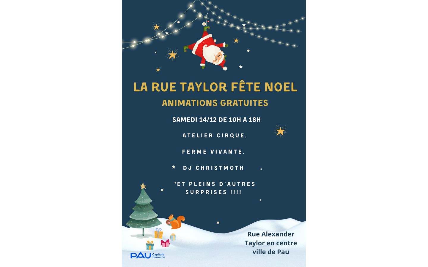 La rue Taylor fête Noël