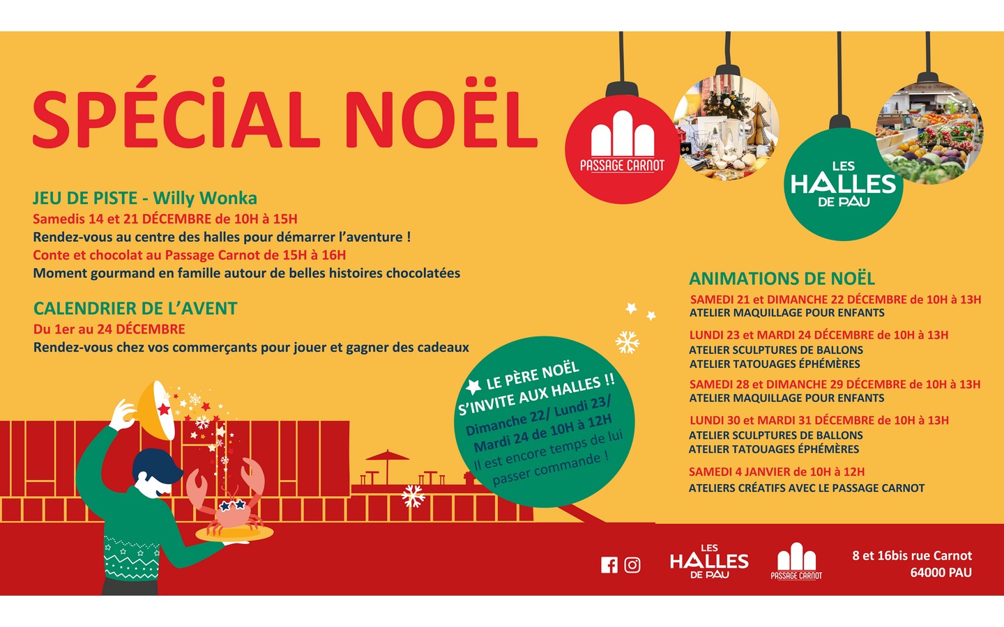 Animations de Noël aux Halles : Ateliers scupl ...