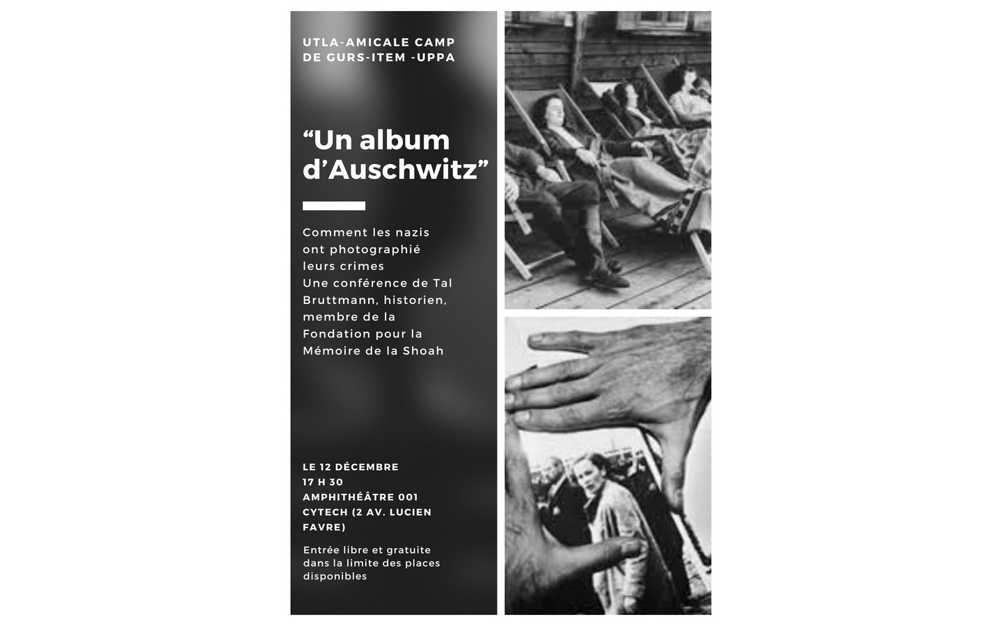 UTLA Conférence "Un album d'Auschwitz"