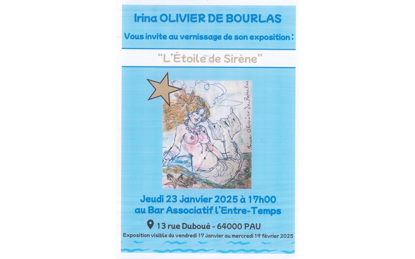 Exposition: Irina Olivier de Bourlas - L'Étoil ...